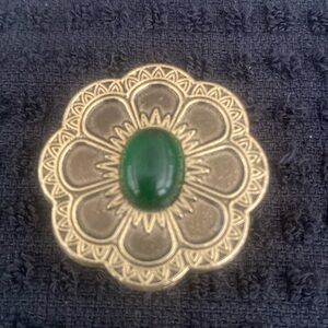 City jeweled perfume compact.